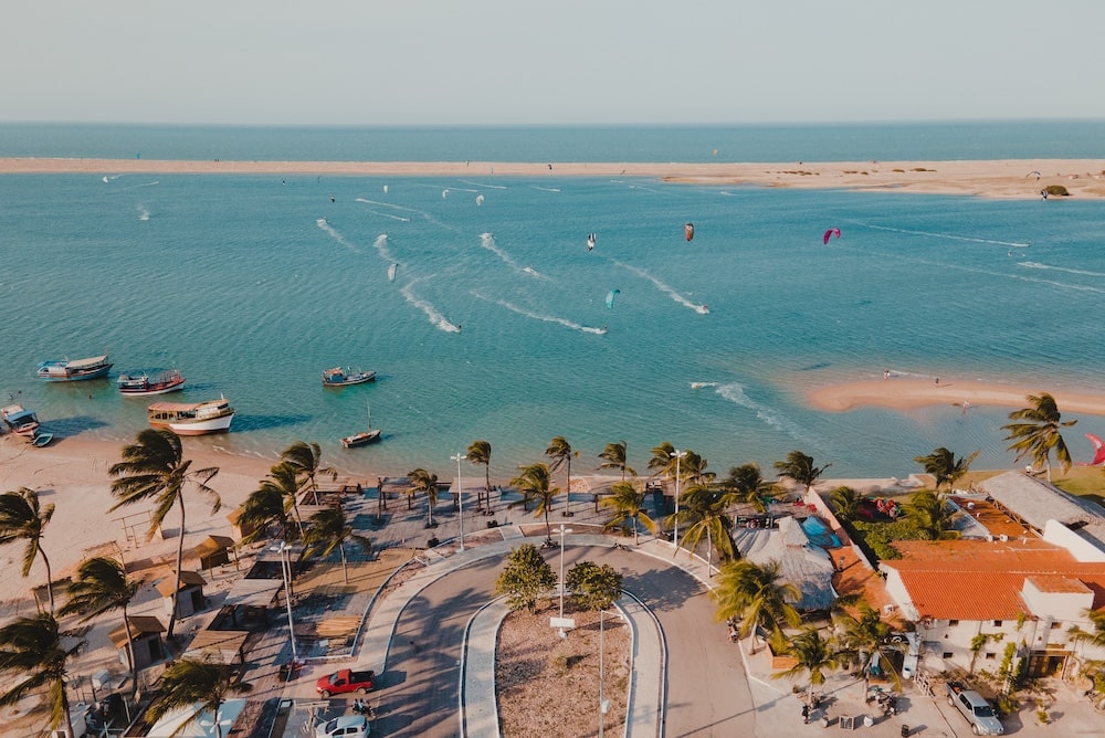 Ilha Do Guajiru Lagune Palmen Urlaub